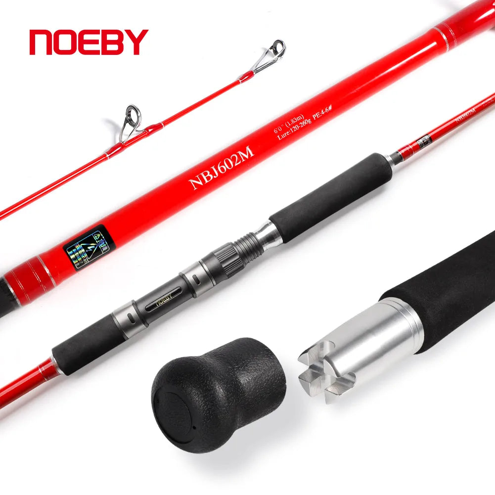 NOEBY K5 Vertical Jigging Fishing Rod 1.83m M MH Power Spinning Saltwater Heavy Jigs Big Game Tuna Grouper Sea Fishing Rods