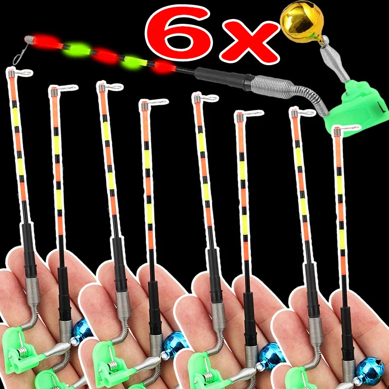 Fishing Bite Alarm Fishing Luminous Stick Waterproof LED Alert Shore Fish Road Skating Bait Detection Waterproof Steel Tackle