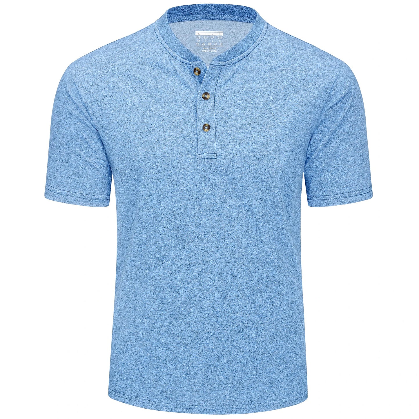 MAGCOMSEN Men's Henley T-shirt Cotton Blend Summer Short Sleeve Fashion 3 Buttons Front Placket Tee Shirt