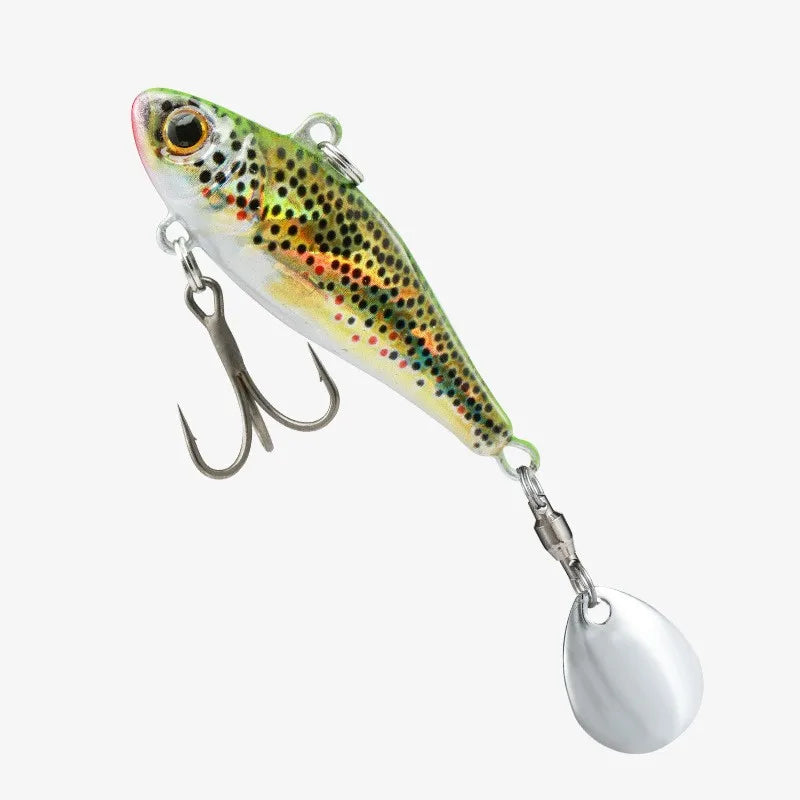 LUSHAZER Metal Hard Baits sinking 28g Fishing bait  for Bass Pike Perch Rotating Spoon Wobbler Artificial Bait