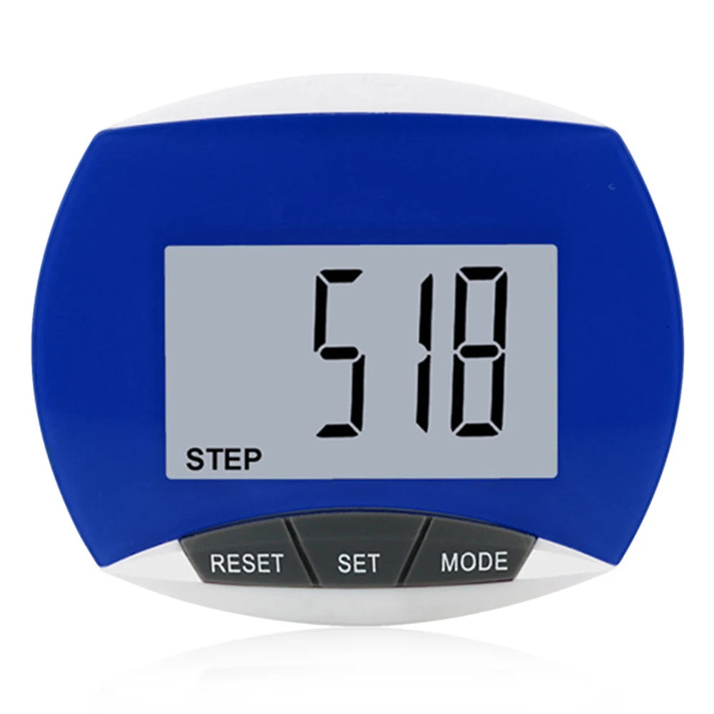 Walking Pedometer Clip On Step Counter Simple Pedometer LCD Dispaly Electronic Pedometer Multi-Function Walking Step Counter