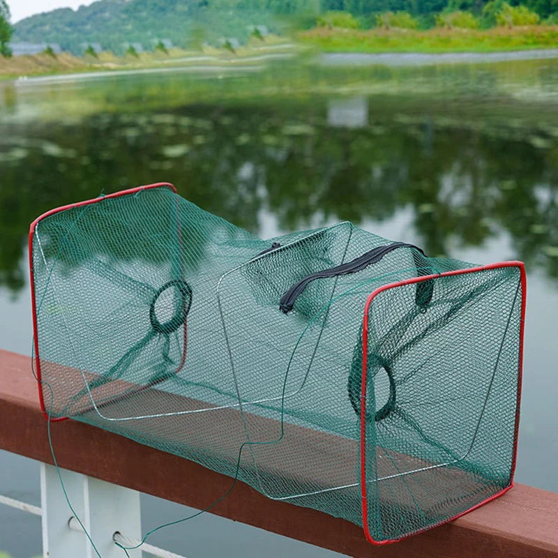 Foldable Fishing Trap Net Shrimp Fish Crab Bait Net Crayfish Tools Fishing Shrimp Mesh Trap Crab Catcher Fishing Prawn