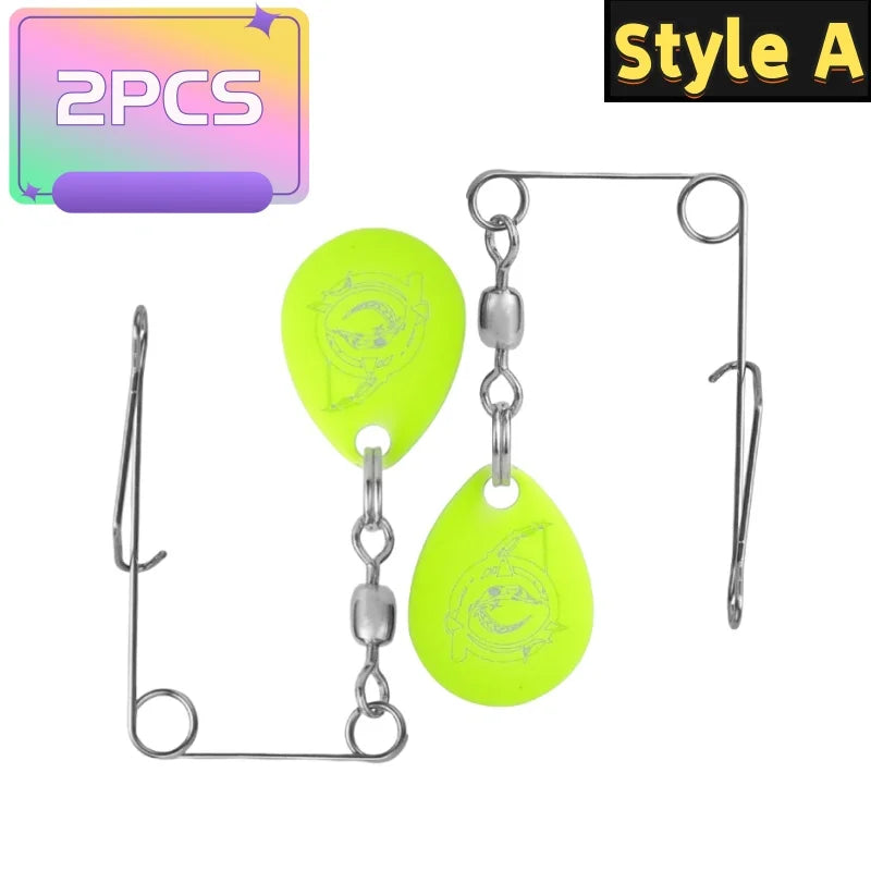 2Pcs Hard Spoon Bass Lures Spinner Bait With L-pin Fishing Gear Bait Artificial Bait Strong Pulling Force Bait Fishing Equipment