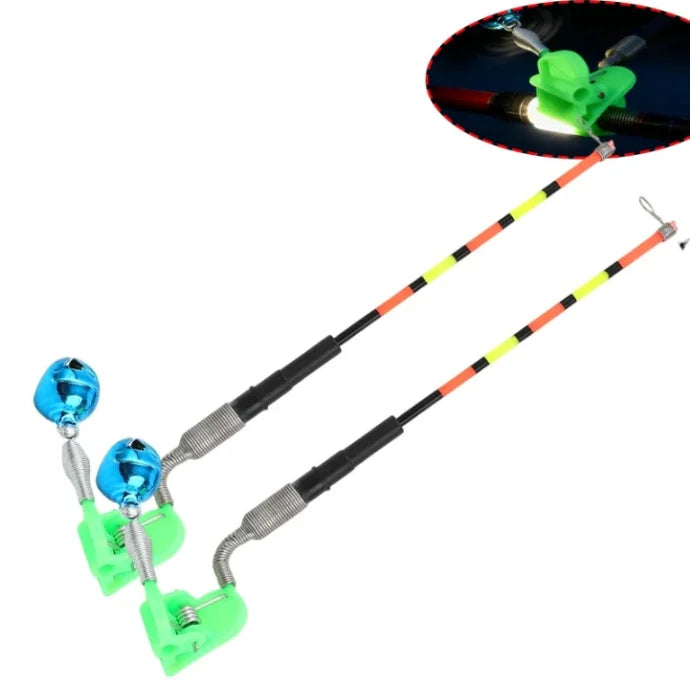 Fishing Bite Alarm Fishing Luminous Stick Waterproof LED Alert Shore Fish Road Skating Bait Detection Waterproof Steel Tackle