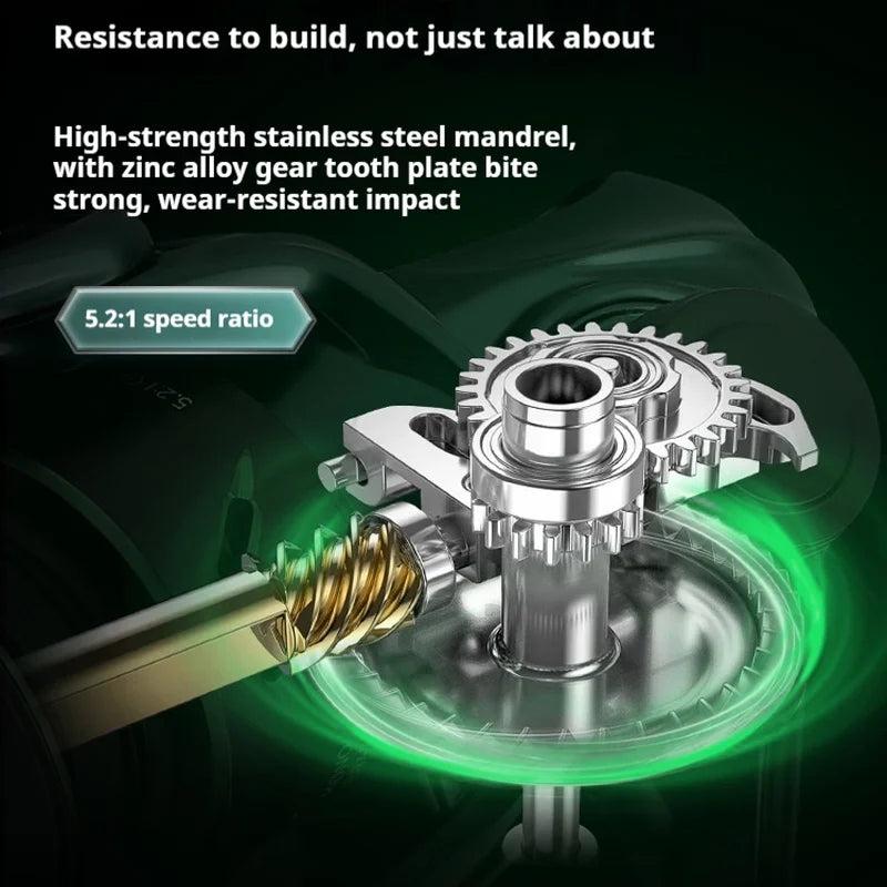 CADENCE Small Size Metal Spinning Reel For Road Rod Special Mini Lure Fishing Reel With Slanted Mouth Line Cup Fishing Gear