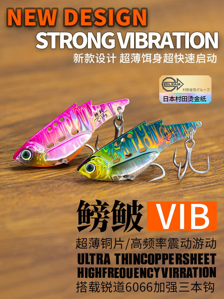 NUNATAK Metal VIB Bait 5g/7g/10g/14g High Frequency Tremor VIB Bass Lure Hard Minnow TROUT Baits Sinking Bait Glowing Sea Lure