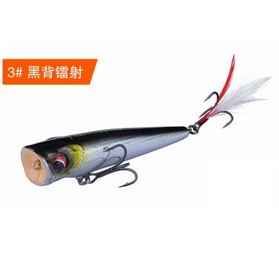 FISHANT Popper Noise Long Shot 3D Fisheye Water Surface Floating Fishing Lure 6g-19g Artificial Wobbler Fake Bait Lures For Fish