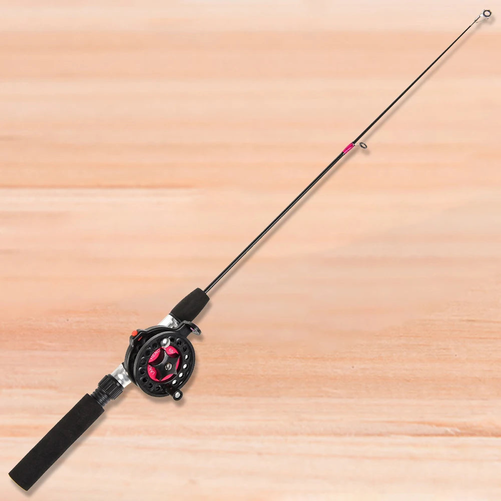 Telescopic Ice Fishing Rod Ultra-Light Fishing Pole Portable Fishing Rod for River Lake Reservoir Ice Fishing and So On