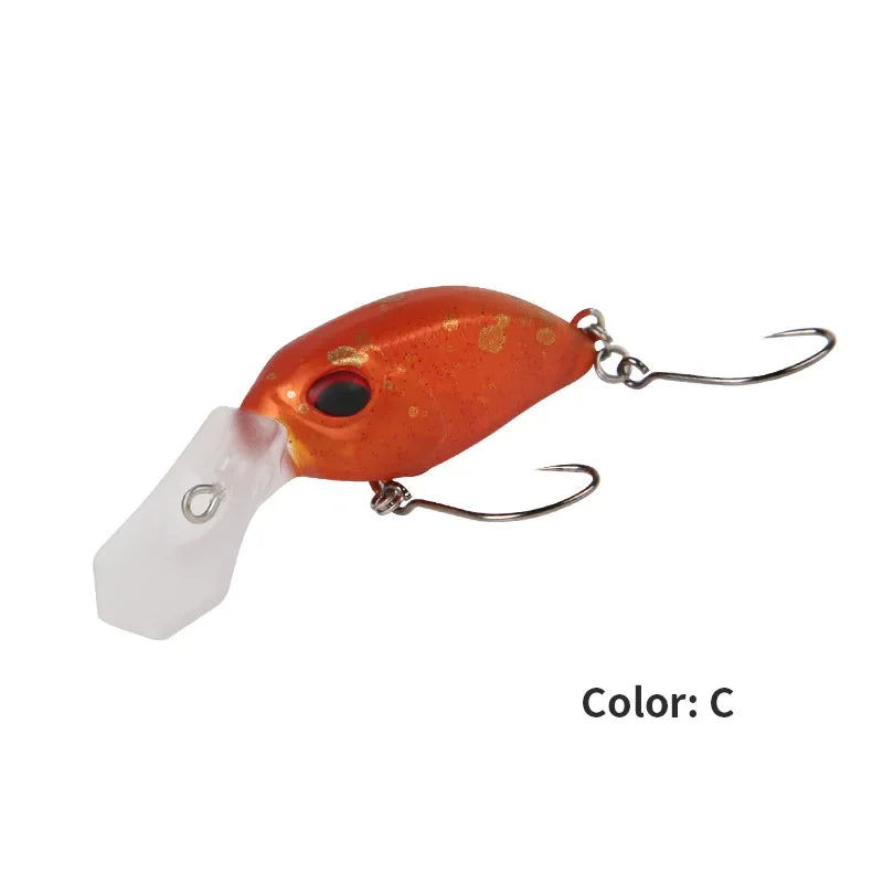 Mini Crank 30mm2.8g Slow Sinking Crankbait Artificial Bait Wobblers Hard Baits for Trout Pike Perch Fishing Lures