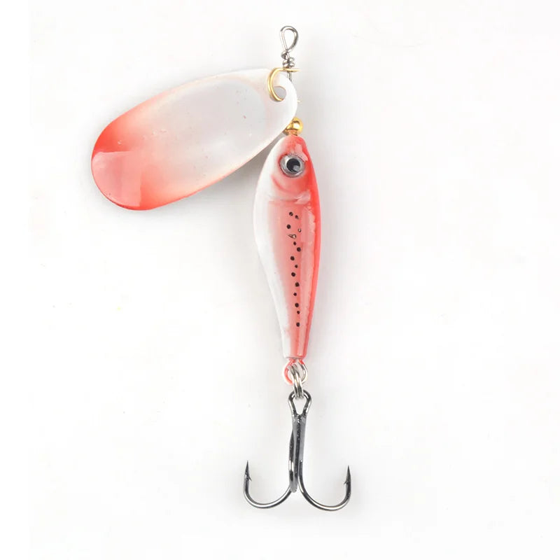 1Pcs Rotating Metal VIB vibration Bait Spinner Spoon Fishing Lures 12g 15g 22g Jigs Trout Winter Fishing Hard Baits Tackle Pesca