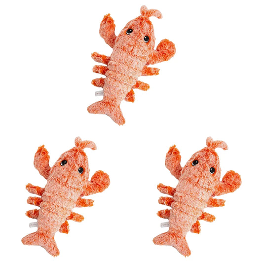 Floppy Lobster Interactive Dog Toy Funny Interactive Dog Plush Toy Floppy Lobster Pet Squeak Toys for Small Medium Large Dogs