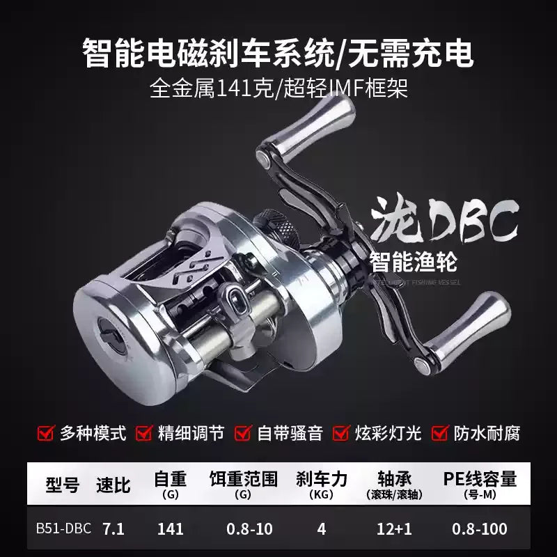 Lz Dc B51-Mc/Dbc-01/02 Fishing Reels Cnc All-Metal Magnetic Brake Universal Luya Fishing Reels