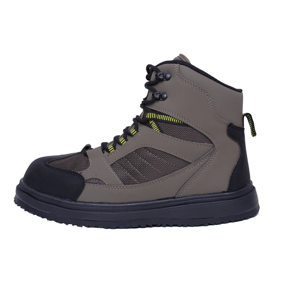Men's Fishing Wading Boots Breathable Upstream Shoes Outdoor Anti-slip Fly Fishing Waders Rubber Sole Boot
