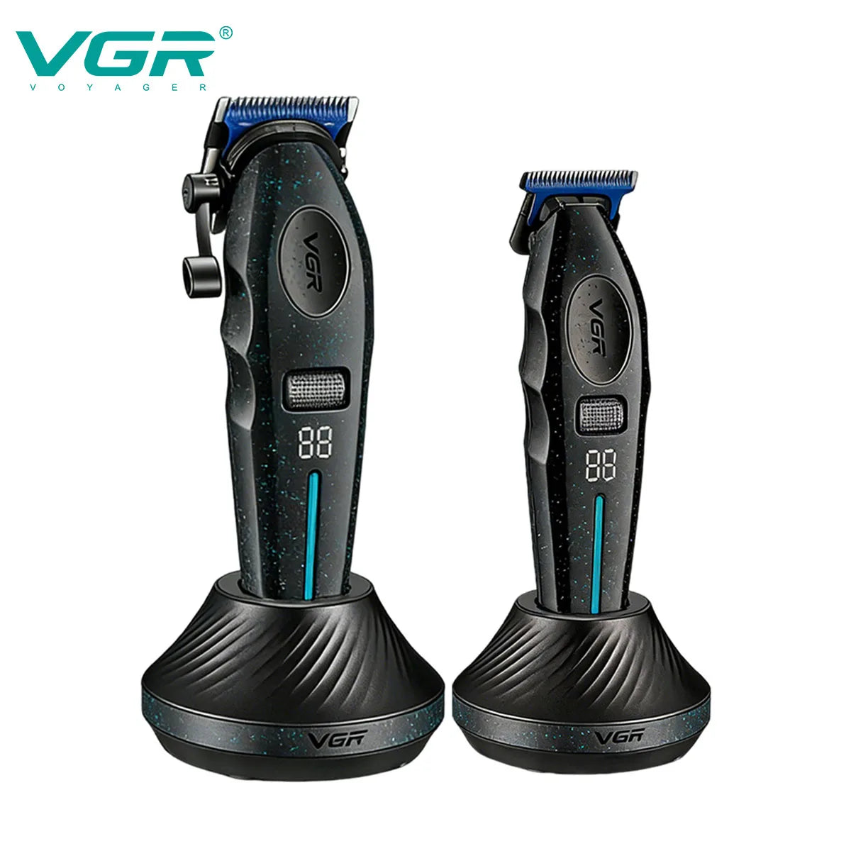 VGR Hair Trimmer 9000 RPM Hair Cutting Machine Electric Barber Clippers Professional Trimmer Charging Base Trimmer for Men V-887