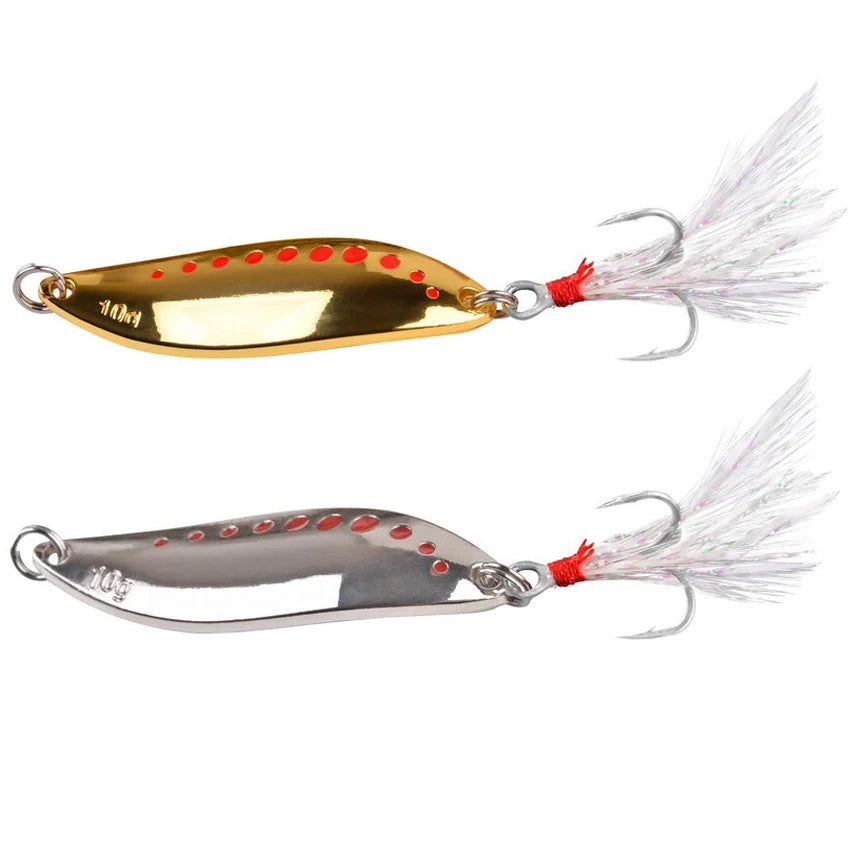 1pcs Metal Vib Leech Spinners Spoon Lures 2.5g 3.5g 5g 7g 10g 15g 20g Artificial Bait Lure Fishing Tackle for Bass Pike Perch