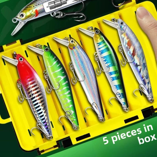 Suspended Silver Blade Road False Bait Trembling Sinking Water Floating Water Mino Long throw Freshwater Reservoir 5g