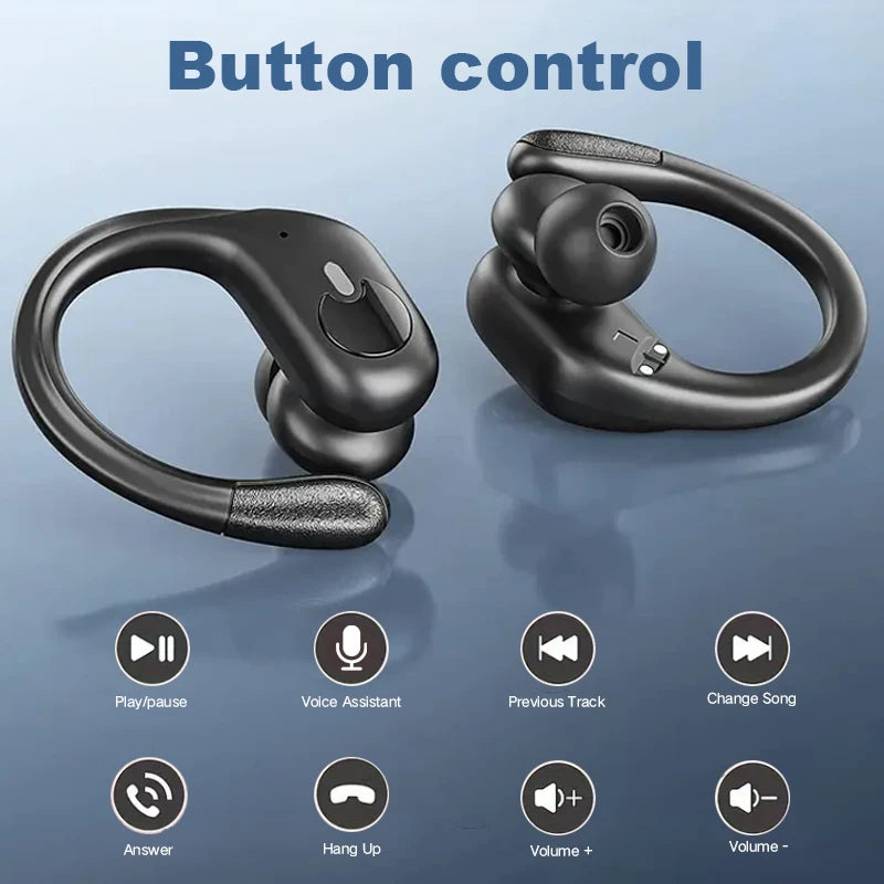 GREATWALL Wireless Earphones Headphones HiFi Music Stereo Sport Noise reduction Headset Charging Box Led Display HD Call Earbuds