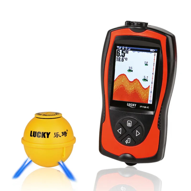 LUCKY FFCW1108-1 Wireless Sonar Fishing Alert Fish Finder Underwater Echo Sounder Fishing Detector Portable Fish Finder