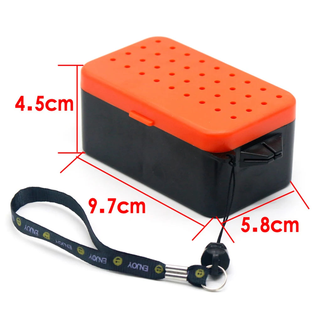 Fishing Tackle Box Breathable Earthworm Storage Case Bait Container Box Double-Layer Carp Fishing Tackle Box Fishing Accessories