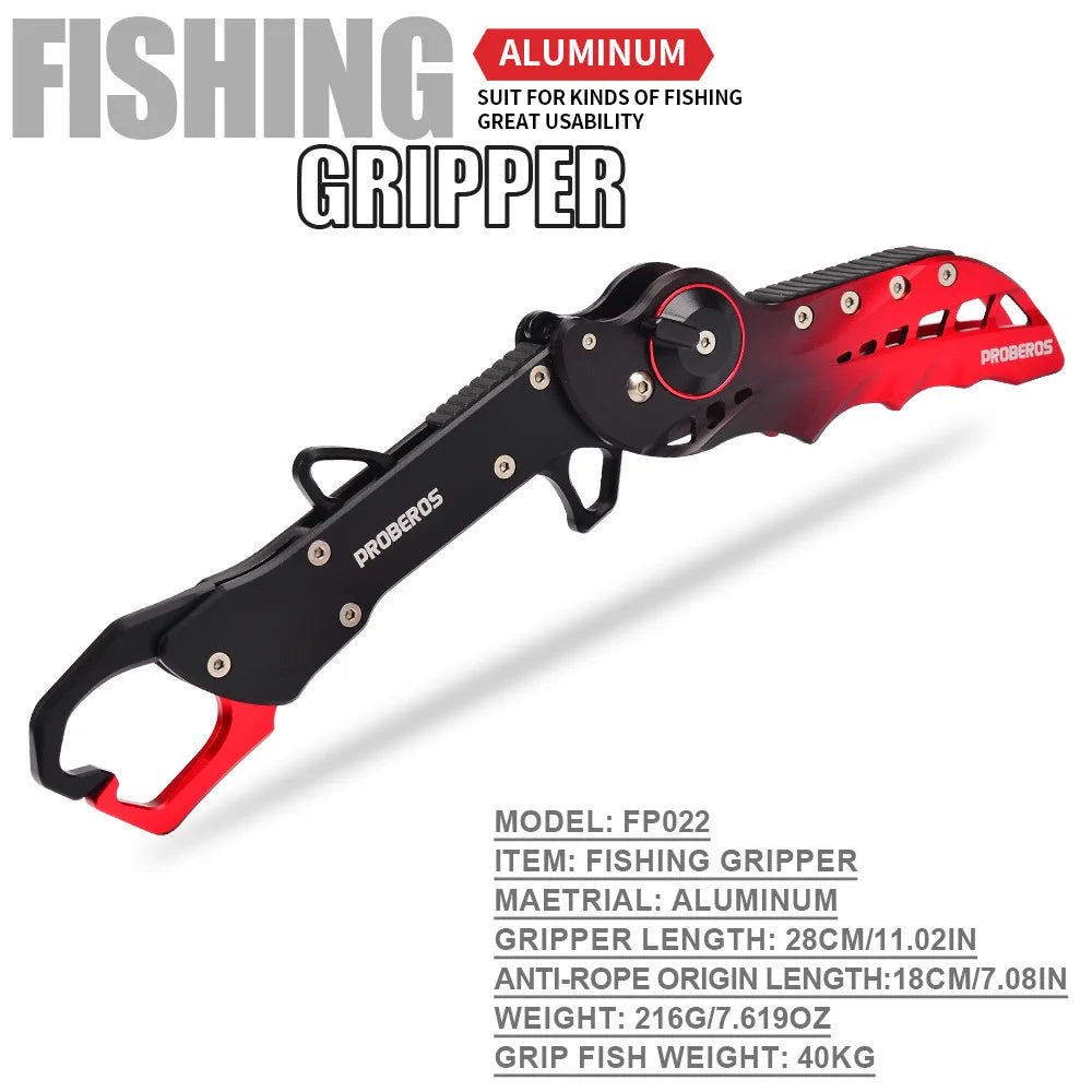 Folding Fishing Gripper Grip Fish Weight 40kg Aviation Aluminum Fish Controller Fishing Plier Fish Lip Grabber Fishing Tool