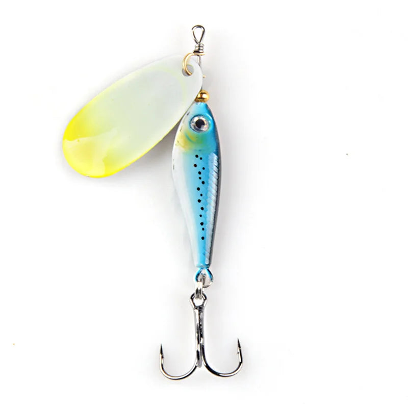1Pcs Rotating Metal VIB vibration Bait Spinner Spoon Fishing Lures 12g 15g 22g Jigs Trout Winter Fishing Hard Baits Tackle Pesca
