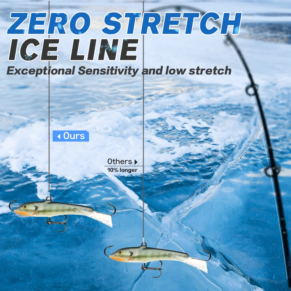 Extreme Thin Micro 4 Strand Braided Ice Fishing Line 100m Ultra Smooth Multifilament for Saltwater Freshwater Fishing Line