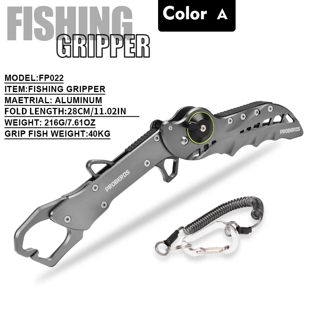 Folding Fishing Gripper Grip Fish Weight 40kg Aviation Aluminum Fish Controller Fishing Plier Fish Lip Grabber Fishing Tool