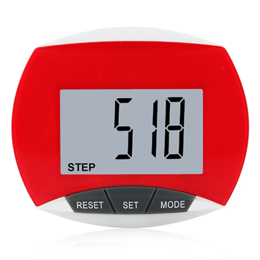 Walking Pedometer Clip On Step Counter Simple Pedometer LCD Dispaly Electronic Pedometer Multi-Function Walking Step Counter