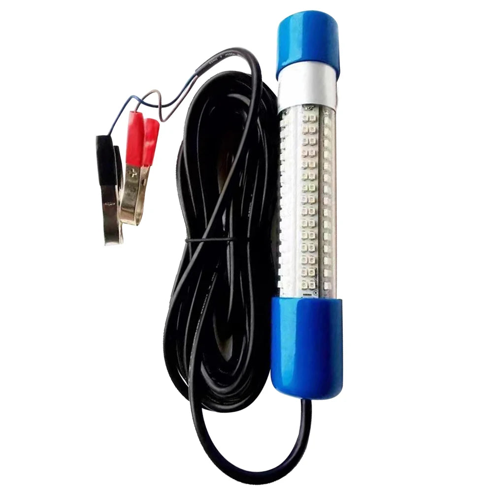 Underwater Fishing Light 50W Fish Lure Bait Finder Lamp 12-24V Submersible Boat Lamp Waterproof for Squid Shrimp Krill