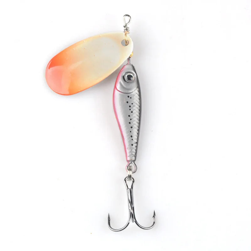 1Pcs Rotating Metal VIB vibration Bait Spinner Spoon Fishing Lures 12g 15g 22g Jigs Trout Winter Fishing Hard Baits Tackle Pesca