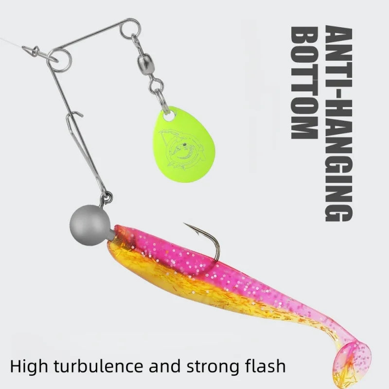 2Pcs Hard Spoon Bass Lures Spinner Bait With L-pin Fishing Gear Bait Artificial Bait Strong Pulling Force Bait Fishing Equipment