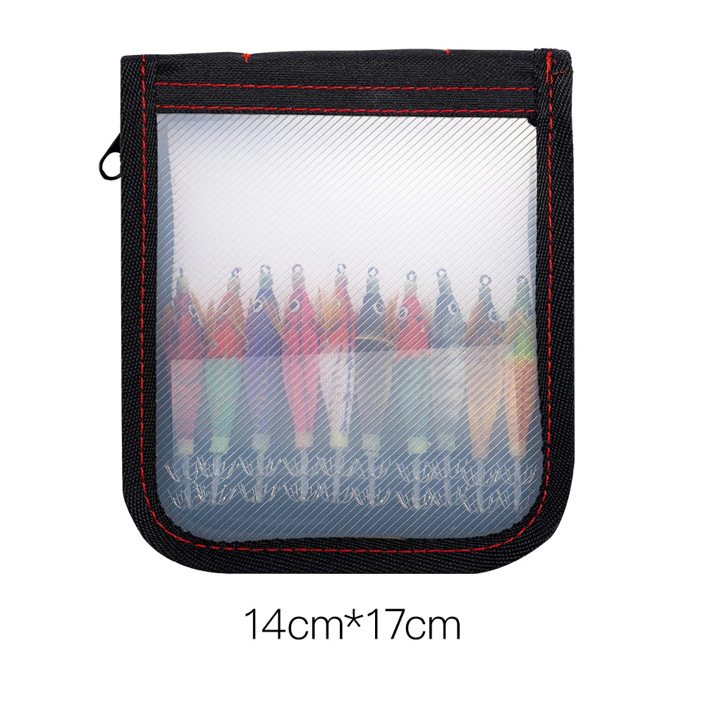 10pcs/Set  Luminous Horizontal Squid Jig Wood Shrimp Squid Sharp Hook Lures Octopus Cuttlefish Shrimp Saltwater Baits