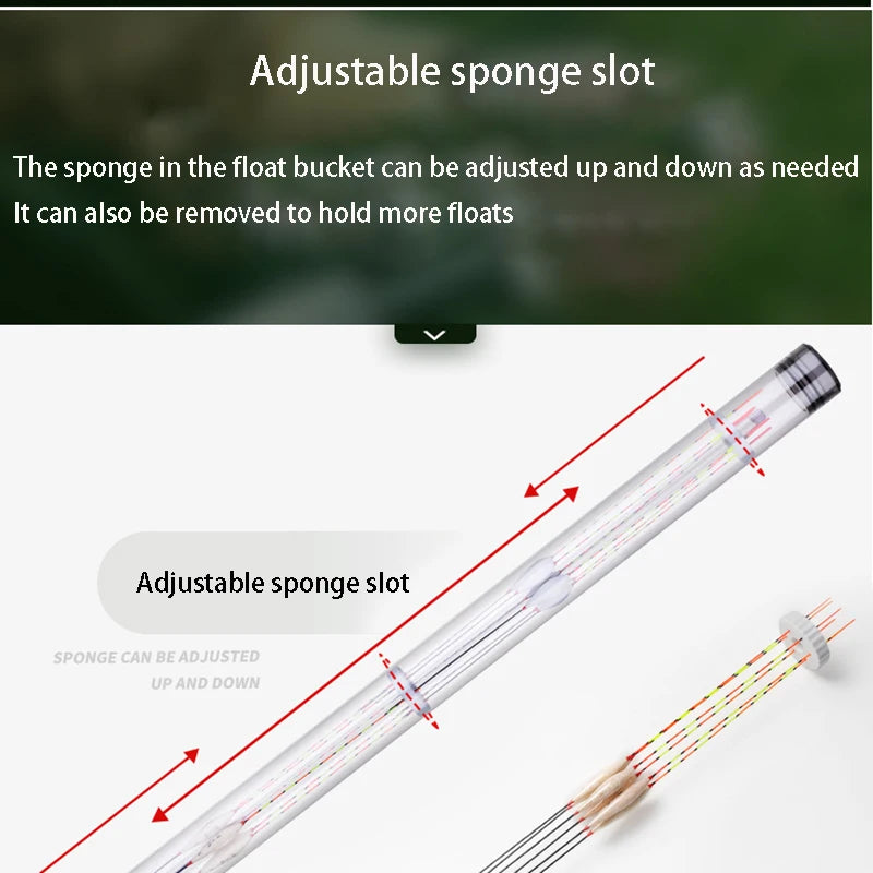 Fishing Rod Float Storage Tube Fishing Rod Float Storage Tube Clear Loaded Pellet Waggler Float Tube Fishing Tackle Accessory
