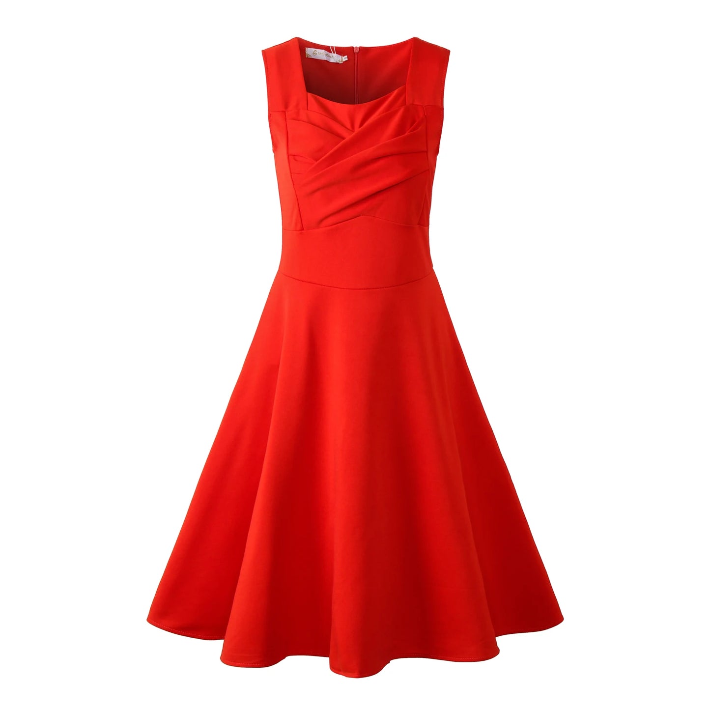 Vintage Dress New Women Sleeveless Large Swing Sexy Party Dress S-3XL