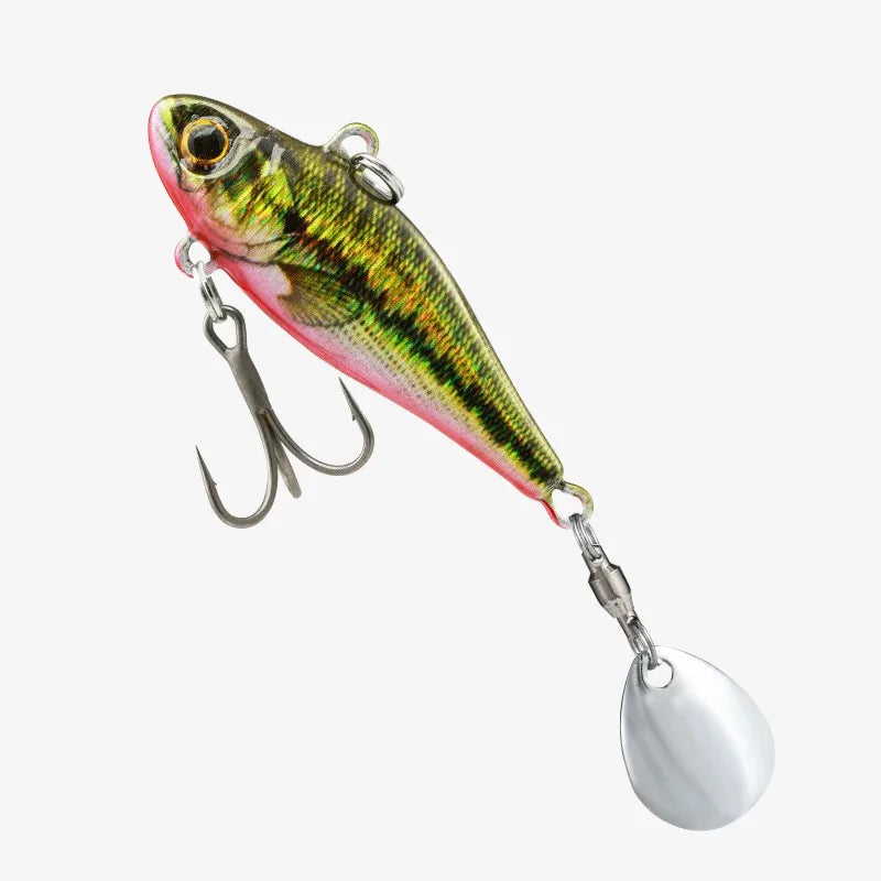 LUSHAZER Metal Hard Baits sinking 28g Fishing bait  for Bass Pike Perch Rotating Spoon Wobbler Artificial Bait