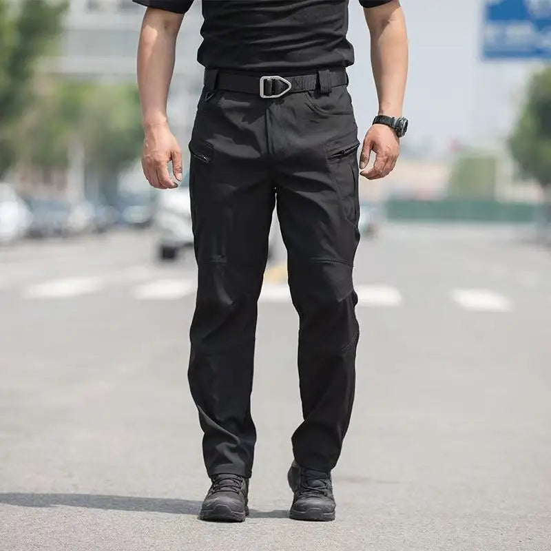 Men Elastic Military Spring Autumn Tactical Pants Camping Hiking Trekking Climbing Sharkskin Cargo Trousers Quick Dry Sports