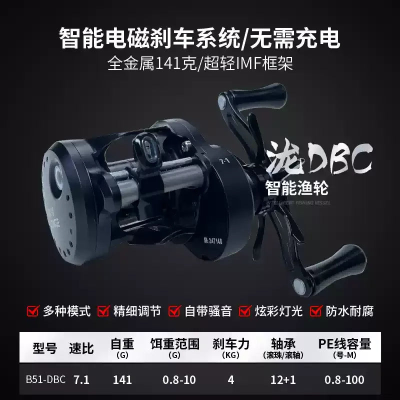 Lz Dc B51-Mc/Dbc-01/02 Fishing Reels Cnc All-Metal Magnetic Brake Universal Luya Fishing Reels