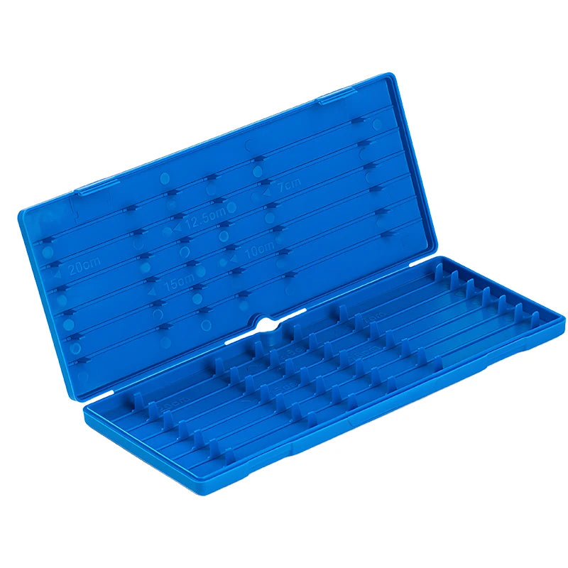 LUSHAZER Waterproof Blue Fishing Tackle Box 108g Fishing Accessories Tool Double Sided Storage Case for Outside Fishing