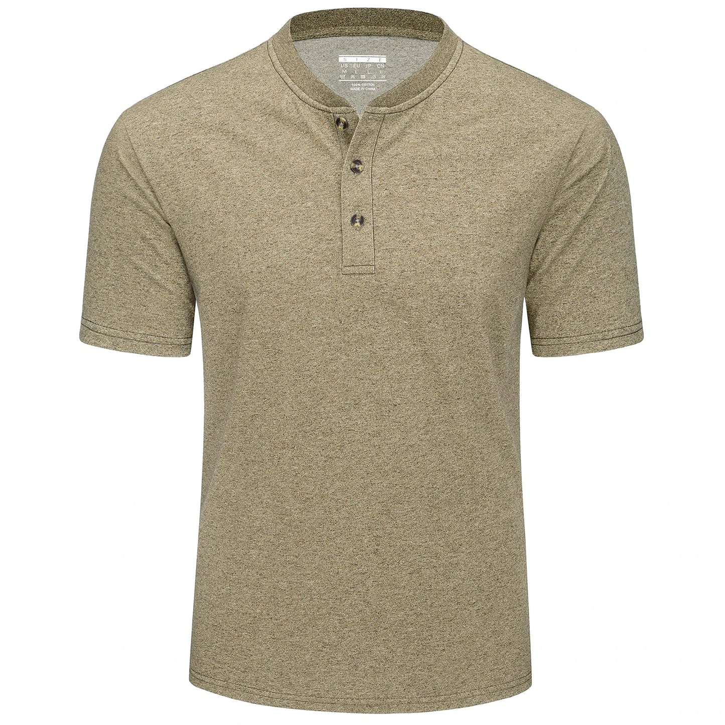MAGCOMSEN Men's Henley T-shirt Cotton Blend Summer Short Sleeve Fashion 3 Buttons Front Placket Tee Shirt