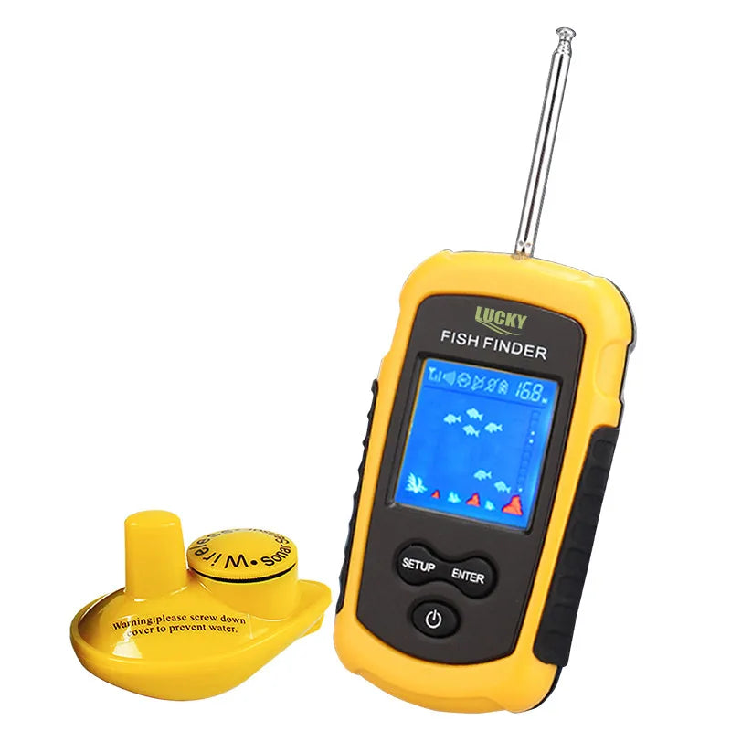 LUCKY FFCW1108-1 Wireless Sonar Fishing Alert Fish Finder Underwater Echo Sounder Fishing Detector Portable Fish Finder