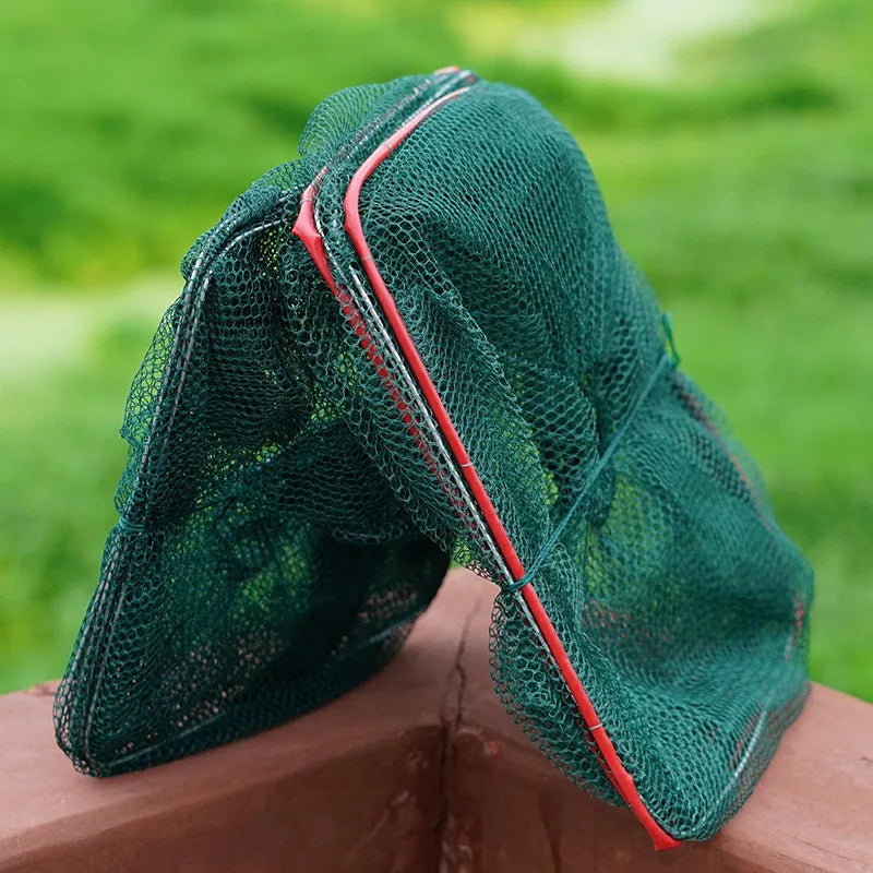 Foldable Fishing Trap Net Shrimp Fish Crab Bait Net Crayfish Tools Fishing Shrimp Mesh Trap Crab Catcher Fishing Prawn