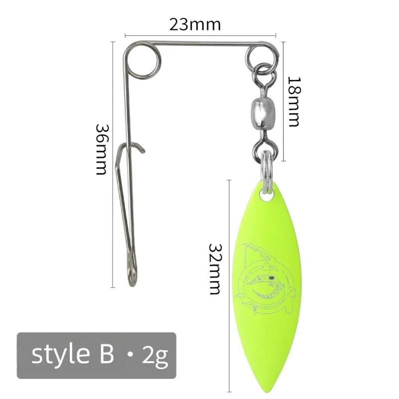 New 1-5PCS Spinner Fishing Lure Bait Spoon Swisher Buzzbait Bass Wire Baits Popper Vib Spinnerbait Lure DIY Fishing Accessories