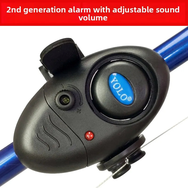 Waterproof Fishing Alarm Automatic Fish Sensor for Fishing Rods High-sensitivity Flashlight for Fishing Rods Electronic Bell