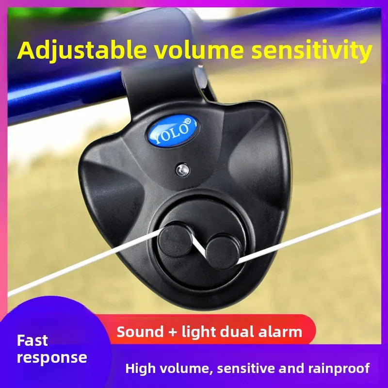 Waterproof Fishing Alarm Automatic Fish Sensor for Fishing Rods High-sensitivity Flashlight for Fishing Rods Electronic Bell
