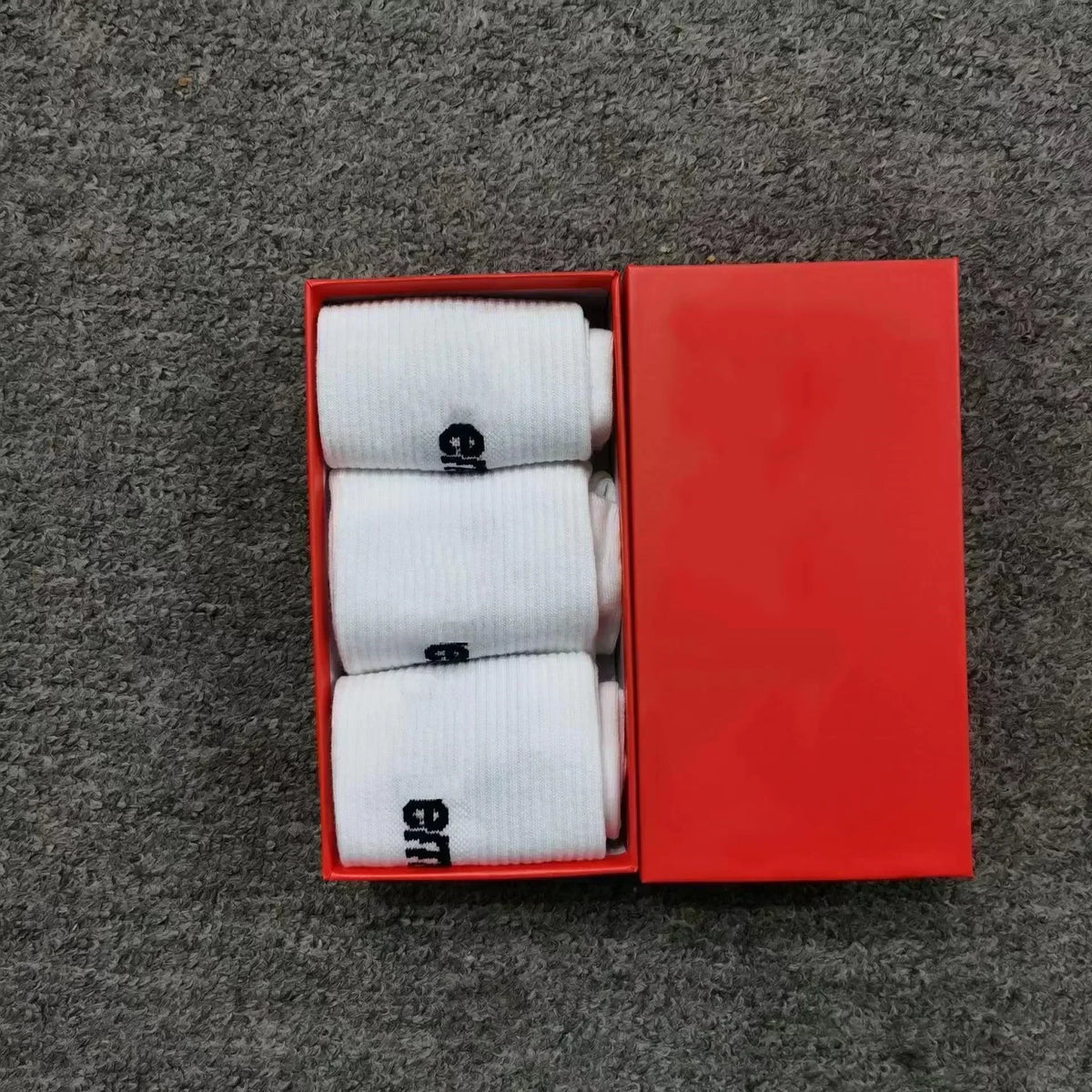 Fashion Designer Mens Sock Streetwear All-Match Black White Sports Long Socks