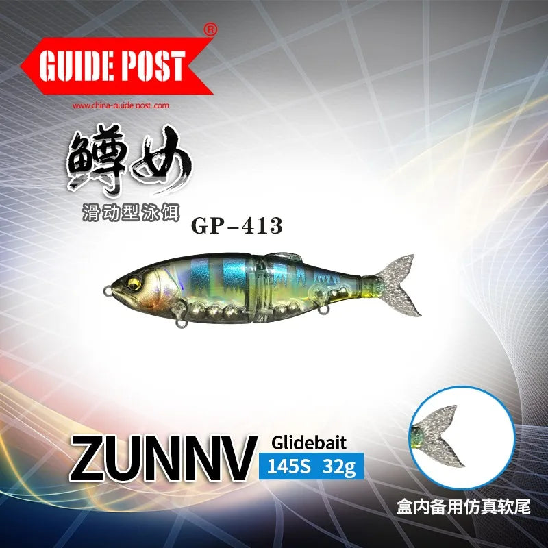 Swimbait Fishing Lure 145mm 32g Sinking Glidebait Wobbler Jointed Bait Artificial Hard Bait 145SS Bass Pike Trout Fishing Tackle