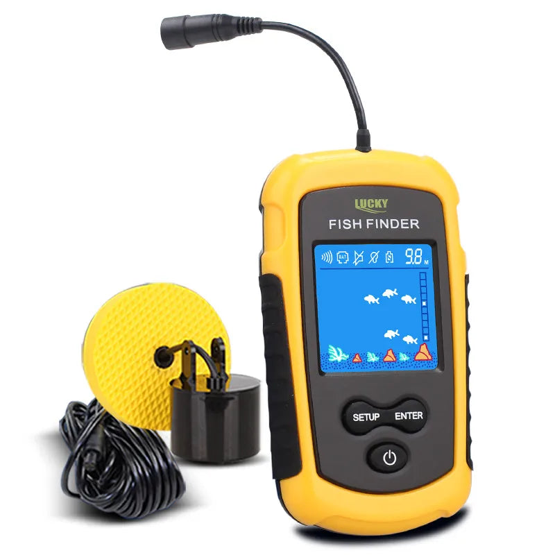 LUCKY FFCW1108-1 Wireless Sonar Fishing Alert Fish Finder Underwater Echo Sounder Fishing Detector Portable Fish Finder