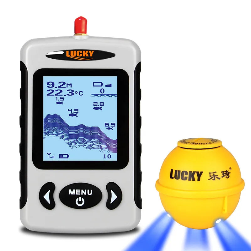 LUCKY FFCW1108-1 Wireless Sonar Fishing Alert Fish Finder Underwater Echo Sounder Fishing Detector Portable Fish Finder