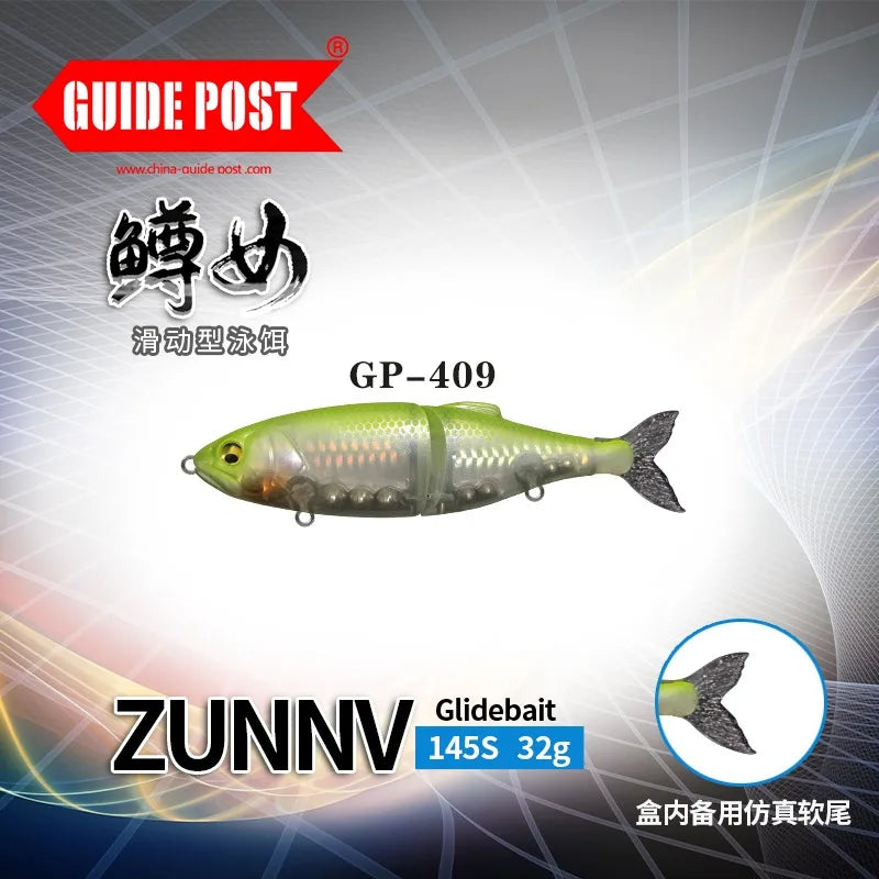 Swimbait Fishing Lure 145mm 32g Sinking Glidebait Wobbler Jointed Bait Artificial Hard Bait 145SS Bass Pike Trout Fishing Tackle