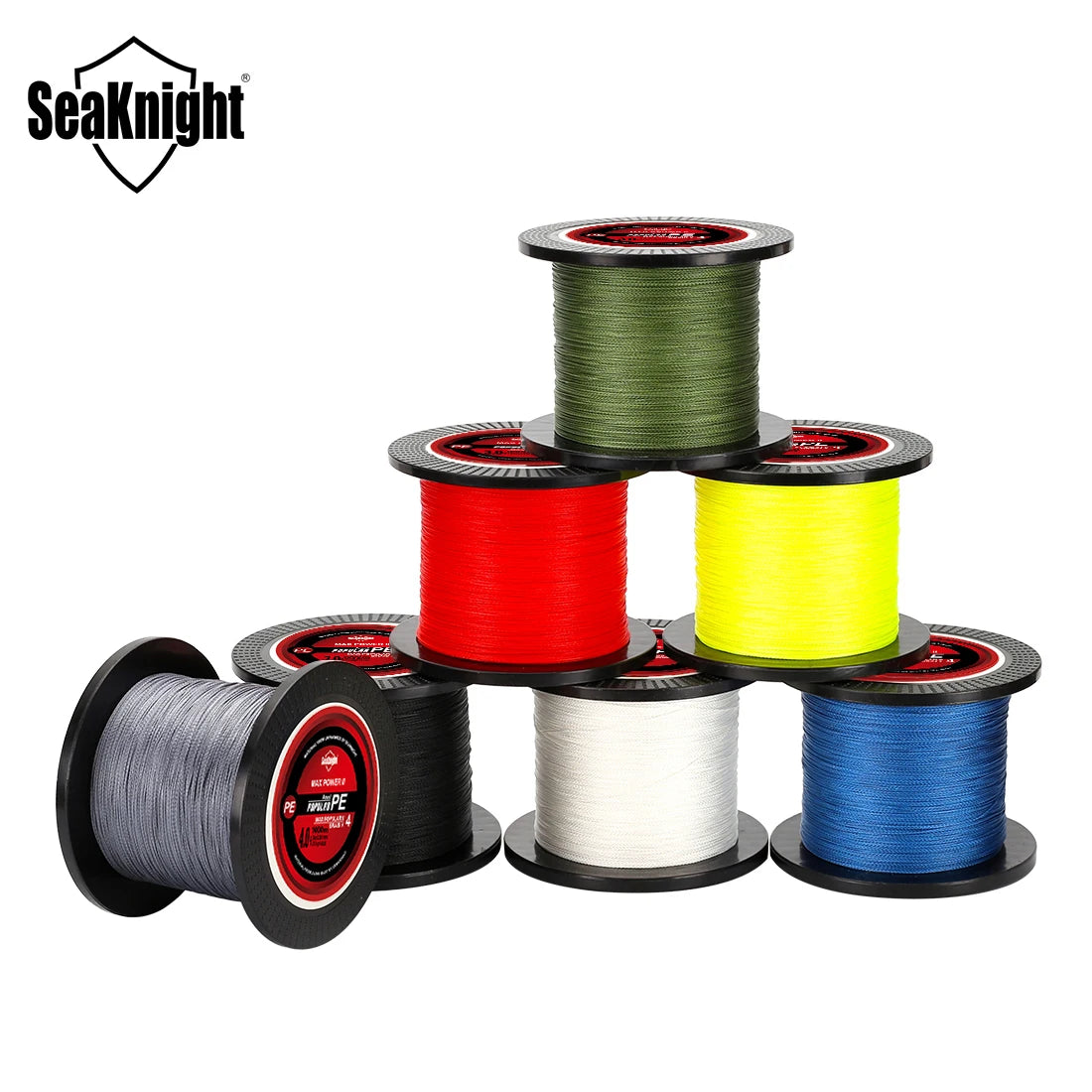 Seaknight Strong Braided X4 Line Sea Fishing Line 1000M Japan Braided PE Line Carp Ice Line Professional BIG SEA Fish Line